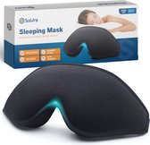 Slaapmasker voor Vrouwen & Mannen - Luxe 3D Oogmasker - 100% Verduisterend - Incl. Opbergzakje, Oordopjes en E-book Slaap Gewoontes