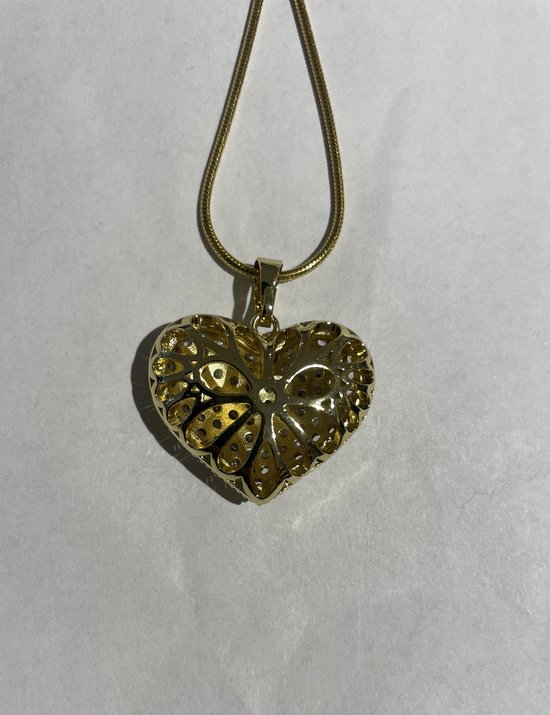 Goudkleurige Ketting met Blad Hanger