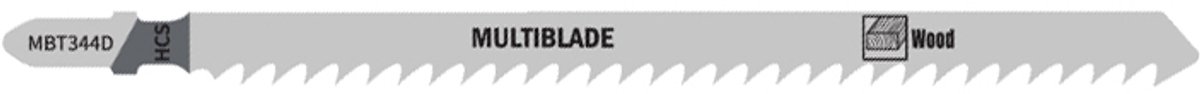 Multiblade Decoupeerzaagblad HCS MBT344D Hout 145mm