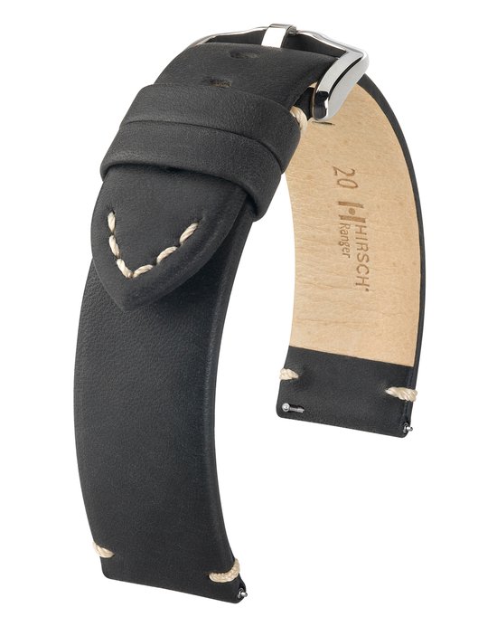 HIRSCH Unisex Uhrenarmband Büffelkalb Modell Rally 20 mm HIRSCH Unisex Uhrenarmband Büffelkalb Modell Rally 20 mm