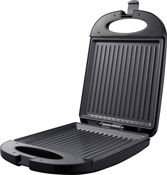 Tomado TGS4000B - Machine à sandwich XXL - 4 sandwichs - Machine à sandwich - Grill Panini - Sans PFAS - 1200W - Zwart