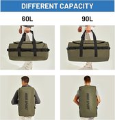 BAGSMART Sporttas voor dames en heren, 35 liter, sporttas reistas met schoenenvak, waterafstotende trainingsrugzak voor de nacht voor de sportschool op reis, legergroen