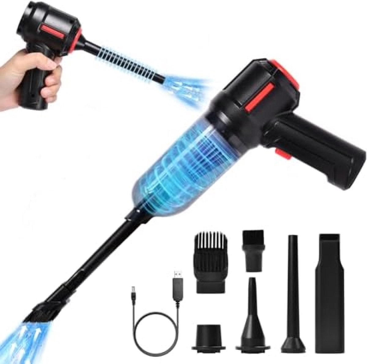 Draadloze Handstofzuiger 9000 Pa Krachtige Zuigkracht - Draadloze - €55,95