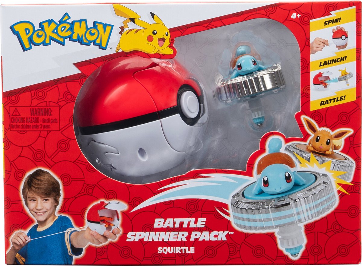 Pokémon - Battle Spinner Game - Squirtle & Poké Ball