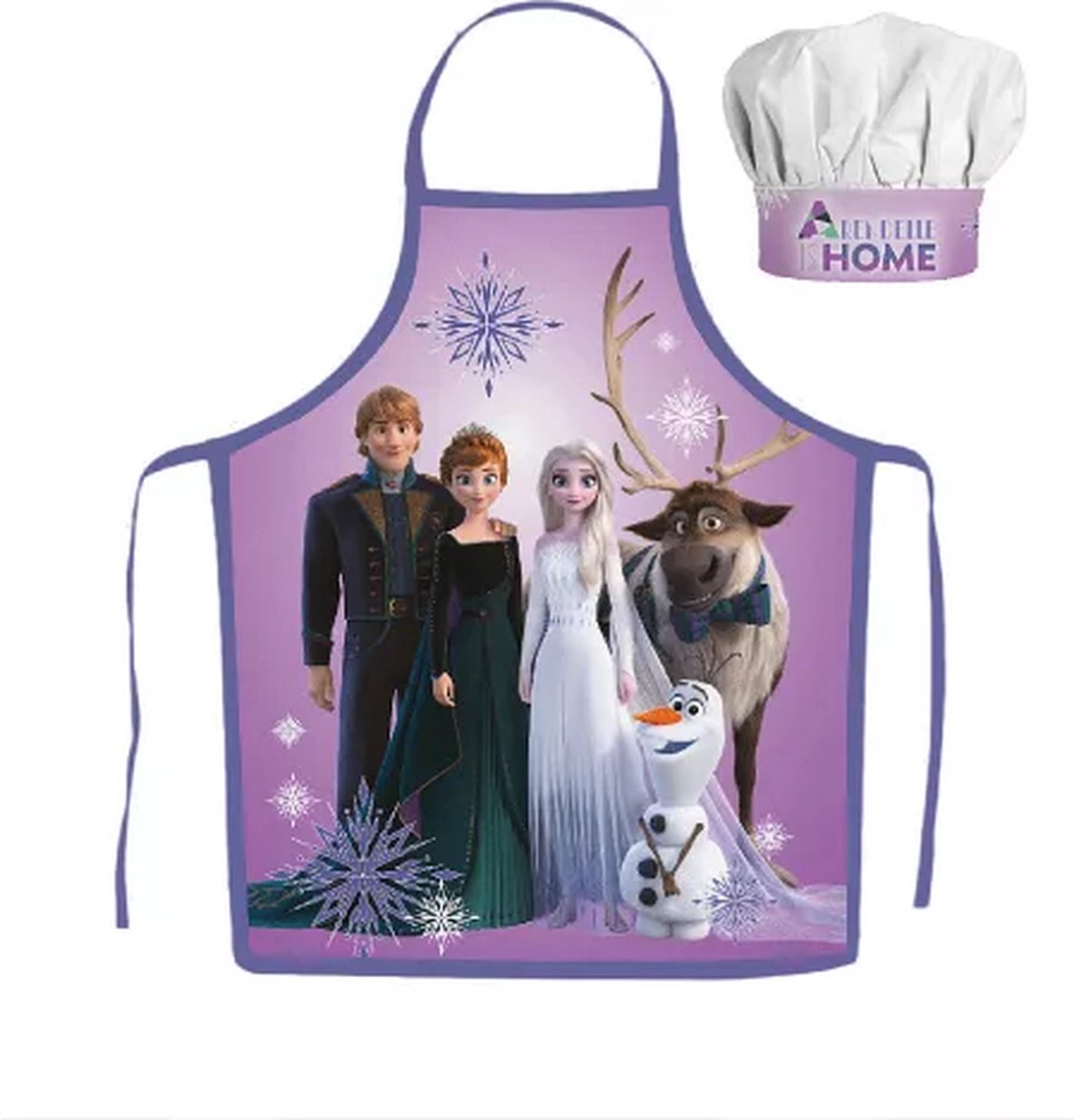 Frozen Kokssetje Muts en Schort Kerst Familie Paars