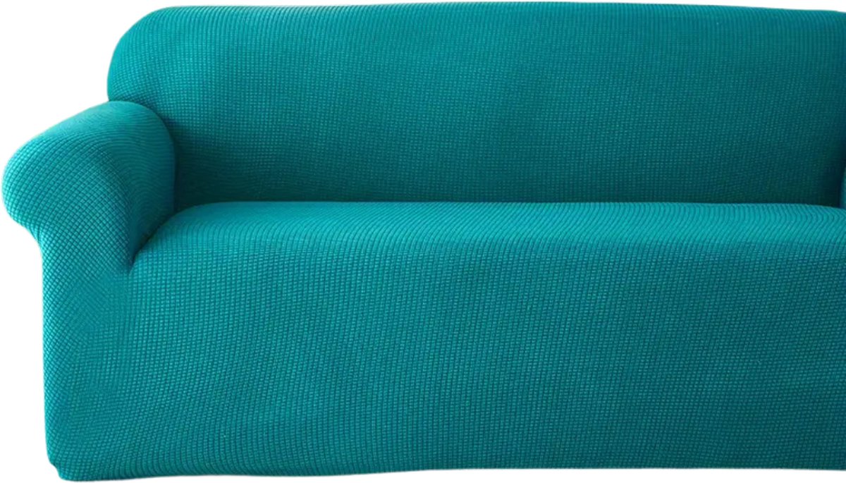Bovista Bankhoes - Bankbeschermer - Stretch - Sofa Cover - Effen - Turqoise - Enkel