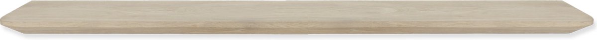 Zwevende wandplank eiken met verjongde / facet rand 100 x 20 cm - Wandplank - Wand plank - Wandplank hout - Wandplank zwevend - Zwevende wandplank - Wandplanken & -rekken - Wandplank kinderkamer - Boekenplank - Boekenplanken - Boekenplank kinderkamer