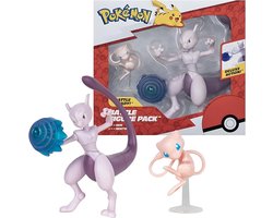 Pokémon - Battle Figure 2 Pack Mew (5 cm) & Mewtwo (11 cm) Battle Figures