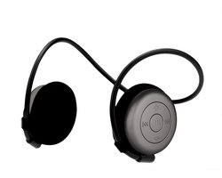 Miiego - AL4 Freedom - Man - Titanium - draadloze - on ear - koptelefoon - sport koptelefoon - hardlopen - fitness - fietsen