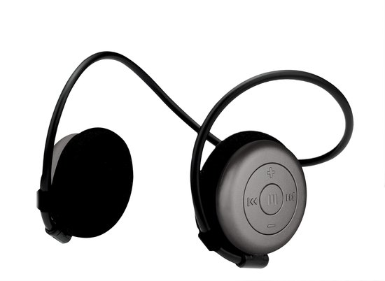 Miiego - AL4 Freedom - Man - Titanium - draadloze - on ear - koptelefoon - sport koptelefoon - hardlopen - fitness - fietsen