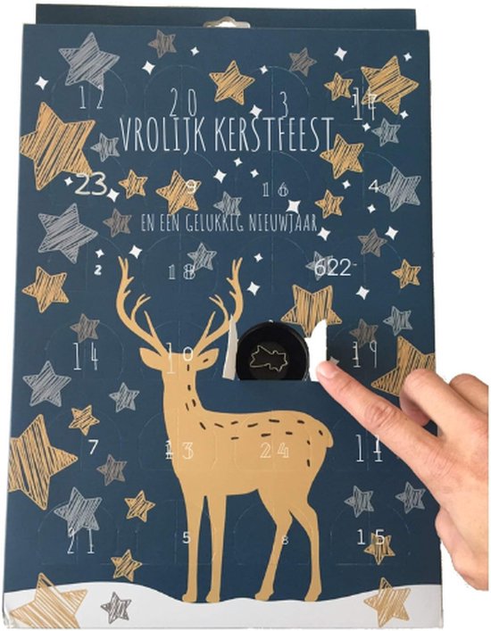 Inspiratie Adventskalender Om Zelf Te Vullen - Doe-Het-Zelf Kalender - Cadeau-Idee Voor Bakliefhebbers - Kleine Muffinvorm Met 24 Uitsteekvormpjes