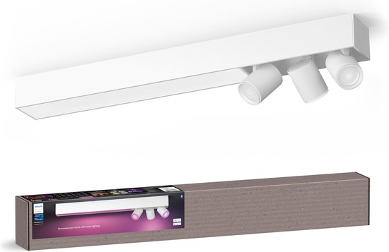 Philips Hue Centris Opbouwspot White and Color - Wit - Rechthoek - 3-spots