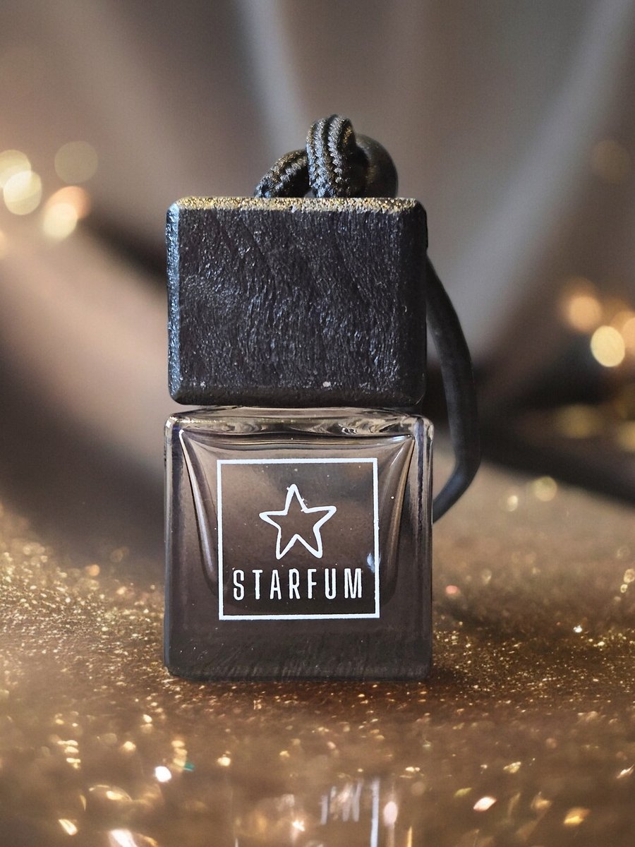 Goedkoopste Starfum - Auto parfum - Geïnspireerd op 'Chanel no. 5' - Autoluchtje - Kerstcadeau - Vrouw - Zwart glas - 8ml
