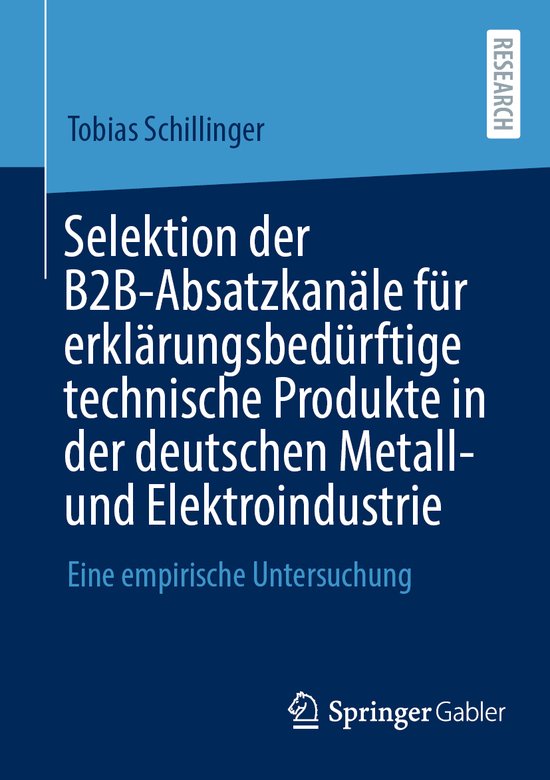 Selektion der B2B-Absatzkanäle für erklärungsbedürftige  ... - cover