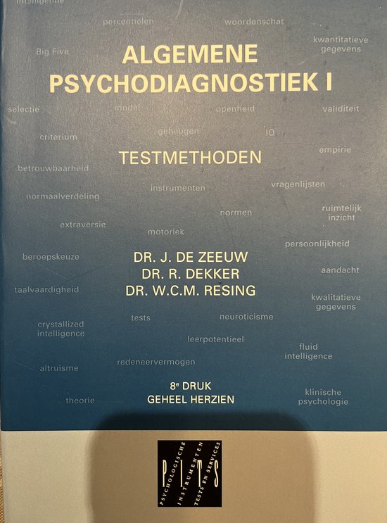 Algemene Psychodiagnostiek - cover