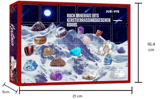 Advent Kalender 2021 Kerst Calendar Rocks Kerst Countdown Kalender Box ...