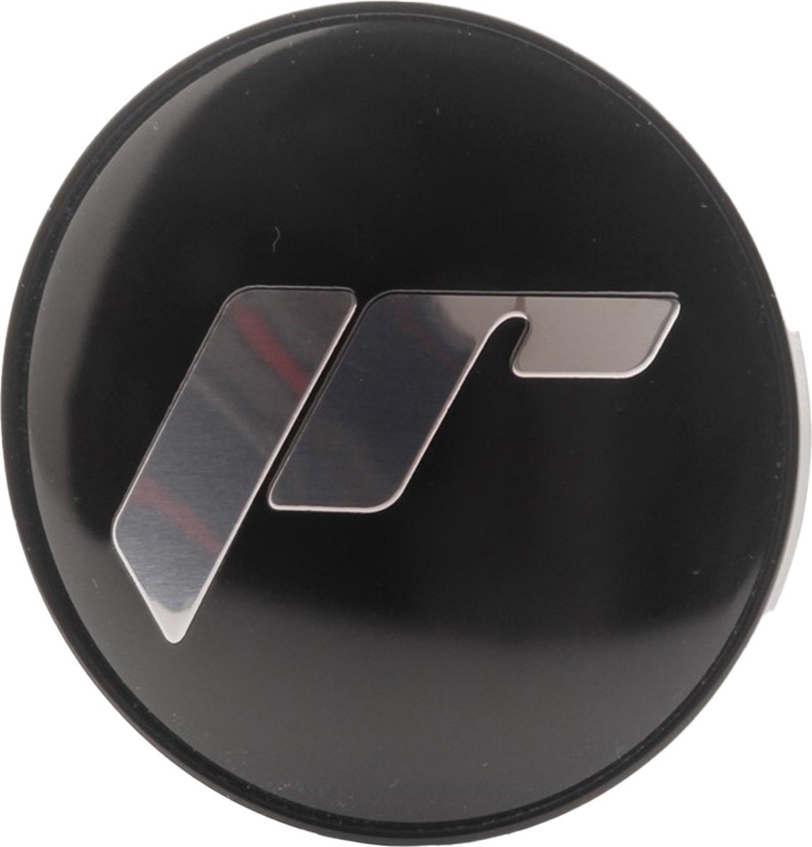 JR-Wheels Naafdop Sticker Zwart/Zilver