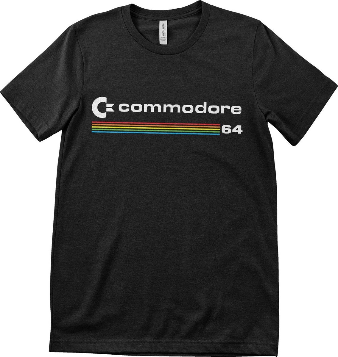 Commodore 64 shirt – Logo 5XL Zwart
