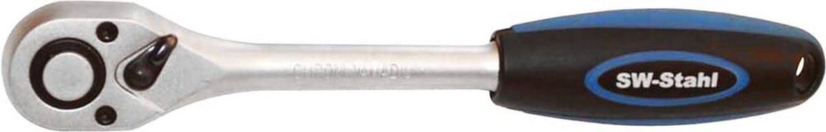 SW-Stahl 05995L omschakelbare ratel 1/2 inch I fijne vertanding met 72 tanden I steekslot I chroom vanadium staal