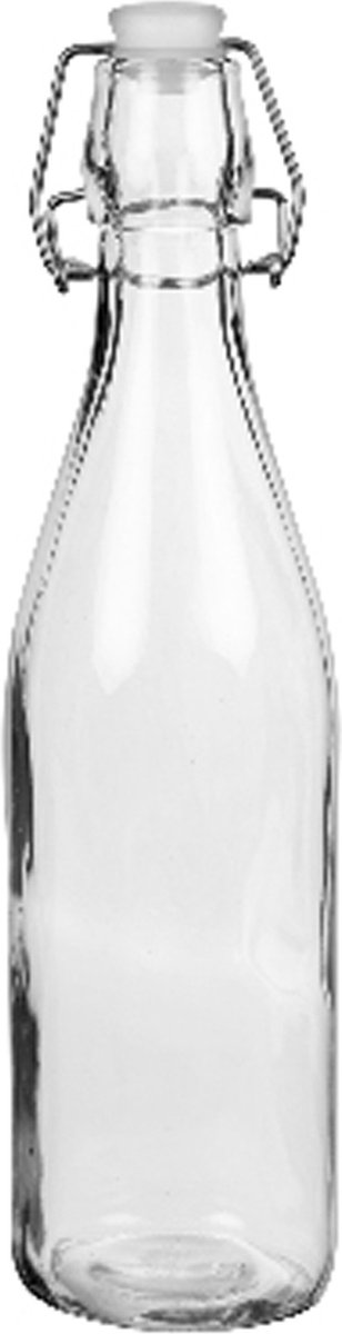 Alessandro Beugelfles/weckfles - glas - transparant - luchtdicht - 500 ml