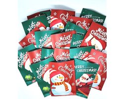 25 kerst zakjes mint-chocolade kerstchocolade kerstsnoep chocolade met mintvulling