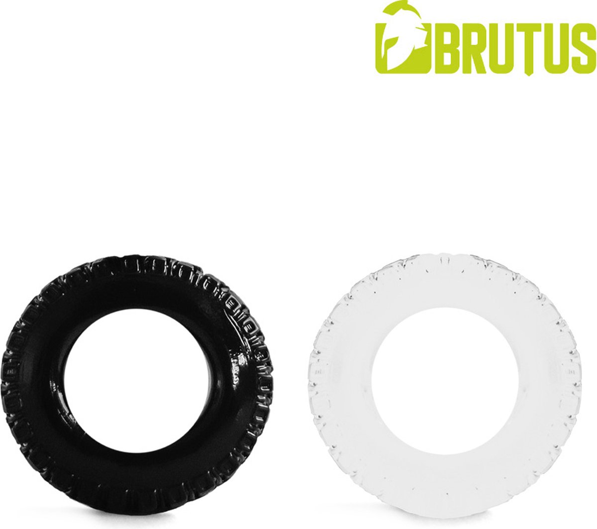 Goedkoopste Brutus - Profilo - Rekbare Cockringen Set - Transparant/Zwart