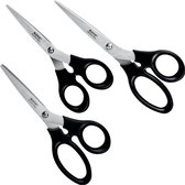 Leitz Roestvrijstalen Scharenset - 165/185/200 mm - met Ergonomische Handgreep - Zwart