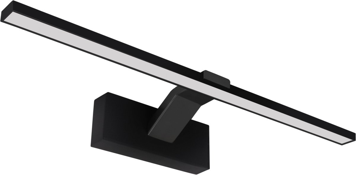 LIMBA LED - Wandlamp - Spiegelverlichting - Schilderijverlichting - Rechthoek 11W - 1560Lumen - 3CCT Aanpasbare Licht kleuren 3000K 4000K 6000K - Zwart - 505mm - IP20