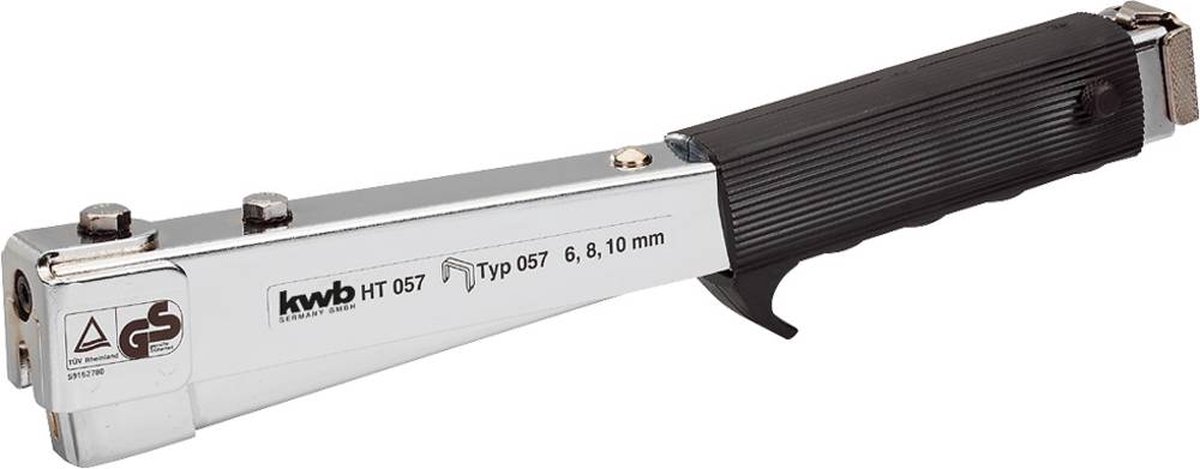 kwb professionele hamertacker HT 57 - tackerapparaat met handtackerfunctie, bevestigt tackernieten snel en krachtig, alternatief voor het elektrische tackerpistool, type 057