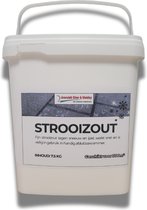 Strooizout dooizout 7.5kg I Afsluitbare emmer I Bestrijdt gladheid en sneeuw