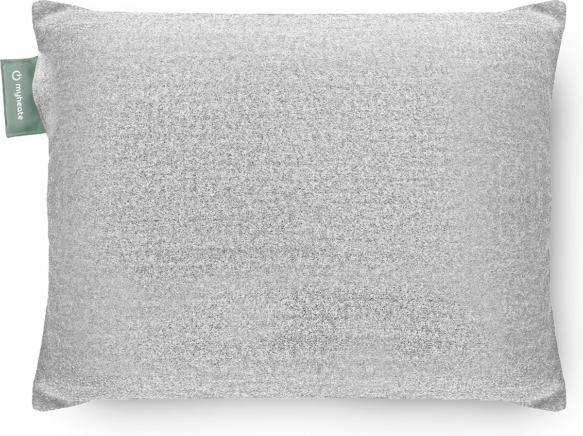 Myheate Warmtekussen Original - Warmte Kussen Oplaadbaar - Elektrisch - Draadloos - Ingebouwde Batterij - Infrarood - Oplaadbaar - Voor Binnen en Buiten - Katoen / Lichtgrijs - 60x45cm