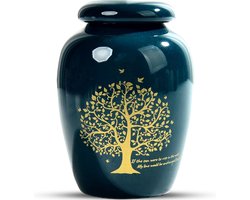 Luxe Mini Begrafenis Urn - 50 ML - Urn - Mini Crematie Urn - As Urn - Voor Huisdieren, Honden, Katten of Menselijk As - Crematie As - Mini Urn - GROEN