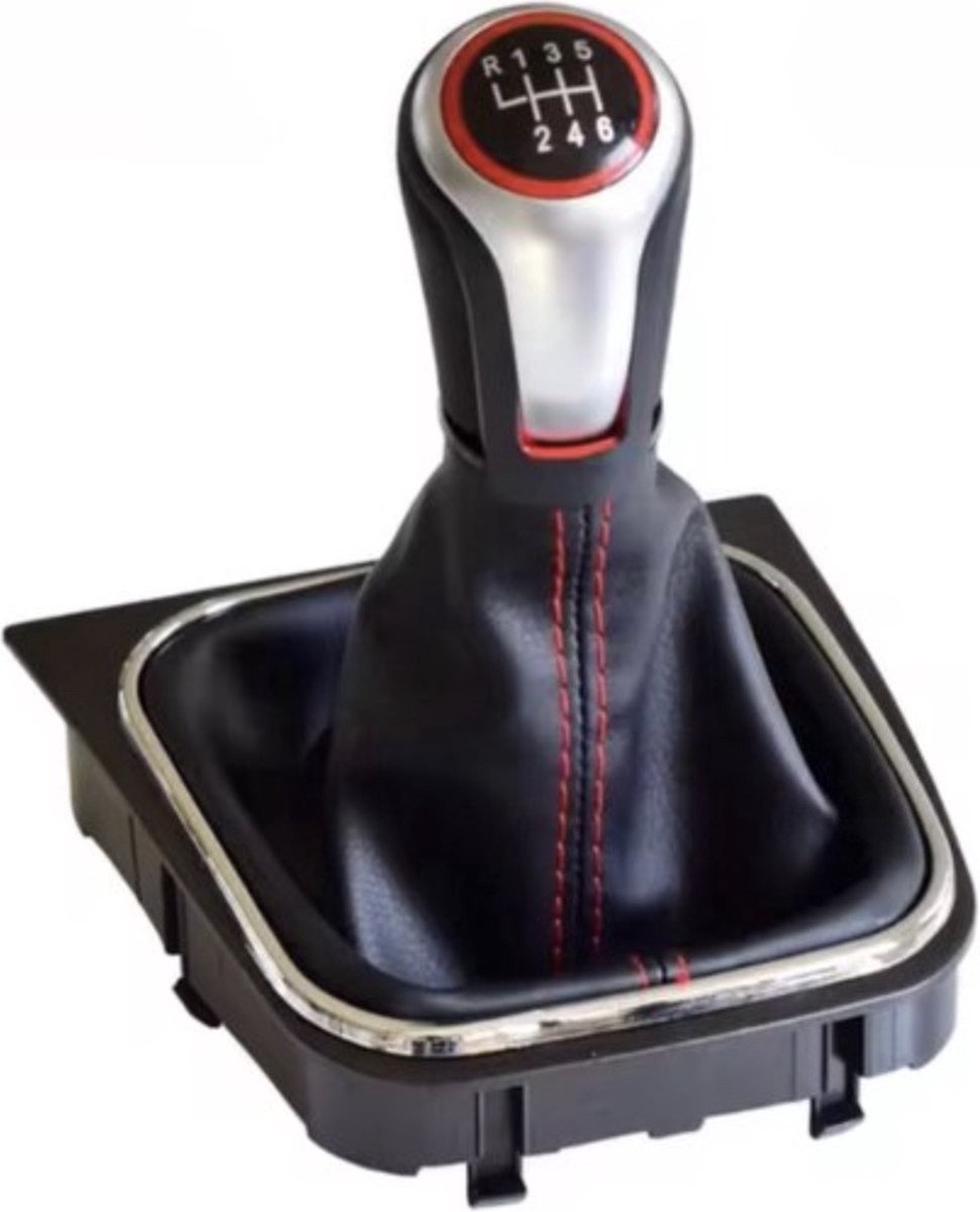 Medj - pook-pookknop-versnellingspook- 6 versnellingen-geschikt Voor Volkswagen Golf 6 Golf 5 A5 MK5 Gti Gtd R32 2004-2008 Scirocco Mt 5 6