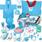 Lehoo Castle Doktersset voor kinderen, Tandartsspeelgoed voor kinderen, Rollenspelspeelgoed voor meisjes van 3 jaar en ouder, Kinderartsenset met dokterskostuum, Cadeaus voor 3-8 jaar oude peuters