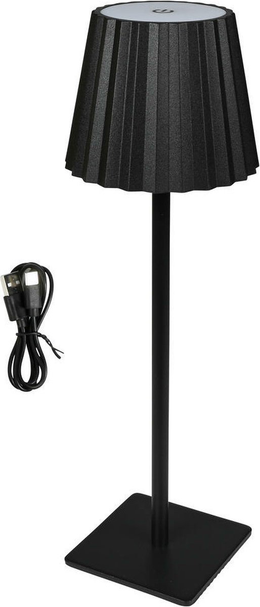 Benson Oplaadbare LED tafellamp - Dimbaar - 38 cm - Aluminium - USB-C - 4 uur werktijd van Benson — afbeelding 4