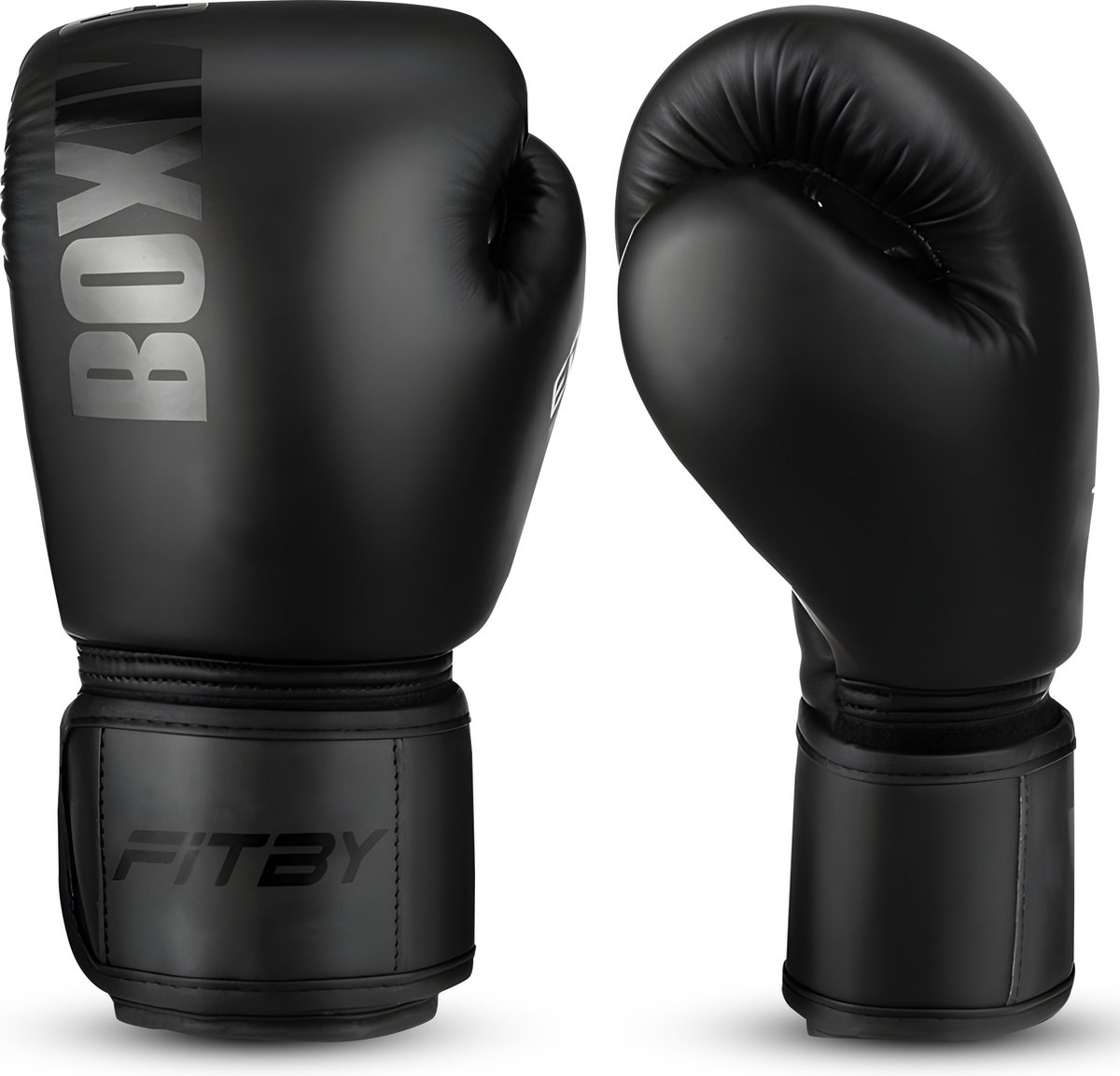 Fitby Bokshandschoenen - Kickboks Handschoenen - Boxing Gloves - Kinder Bokshandschoenen - Zwart - 8 oz