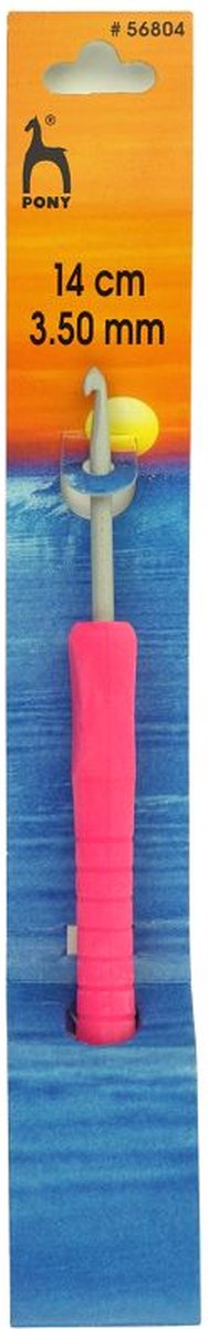 Pony - easy grip / soft grip haaknaalden - 1 stuks met haaknaald dikte 3,5mm