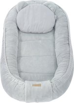 Soosie - Babynestje - Babynest - Veilig en Comfortabel - Minky Pluche - Grijs