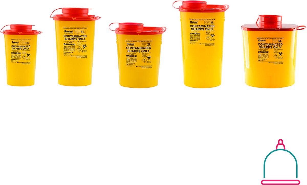 Goedkoopste Sharpsafe Naaldencontainer Naaldcontainer 3L 10 stuks