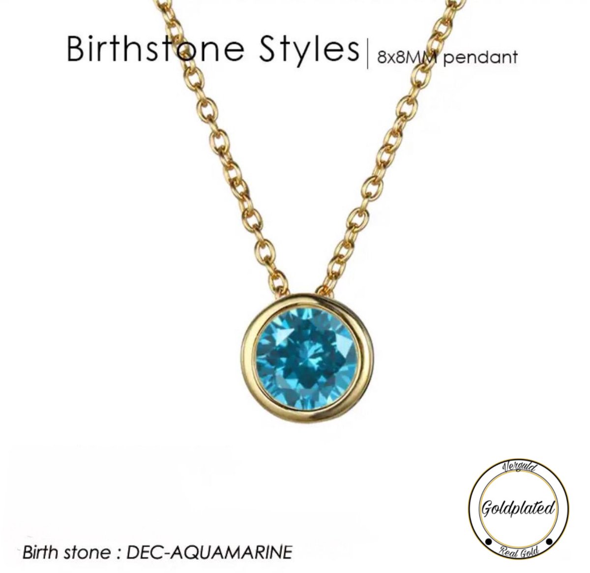 Soraro Birthstone Ketting | December | Goudkleurig | Ketting voor Haar | Cadeau Voor Haar | Cadeau Voor Vriendin | Verjaardag Cadeau | Moederdag Cadeau | Cadeau Ideeën