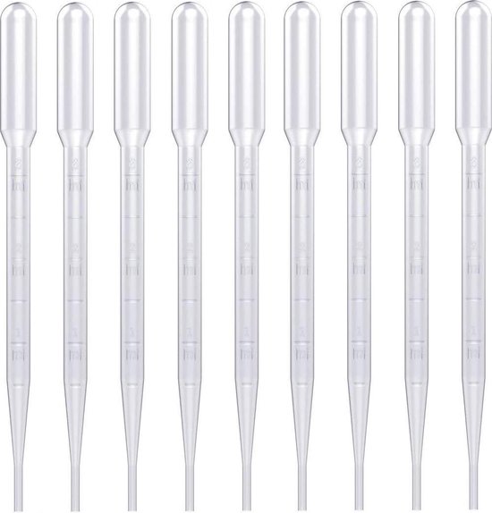 Globe Scientific Transferpipetten Extra Lang – 23 Ml Fassungsvermögen, 30 Cm Länge, 100 Stück, Steril