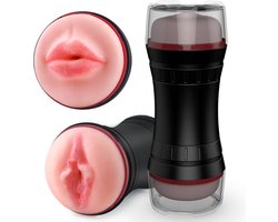 G-Toys® Mastrubator voor Man Pocket Pussy - 2 in 1 Blowjob & Pussy - Sex Toys voor Mannen - Mastrubators Mond en Vagina - Seksspeeltjes Erotiek Pijpen Zuigen - Pocketpussy