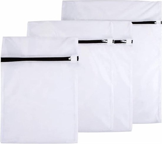 ipow 8 stuks waszakken met fijnmazig stabiele waszakken voor wasmachine/droger, vuile was, beha