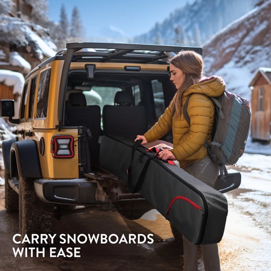 Navaris snowboard tas heren en dames - Tas voor 157 cm snowboard - Hoes
