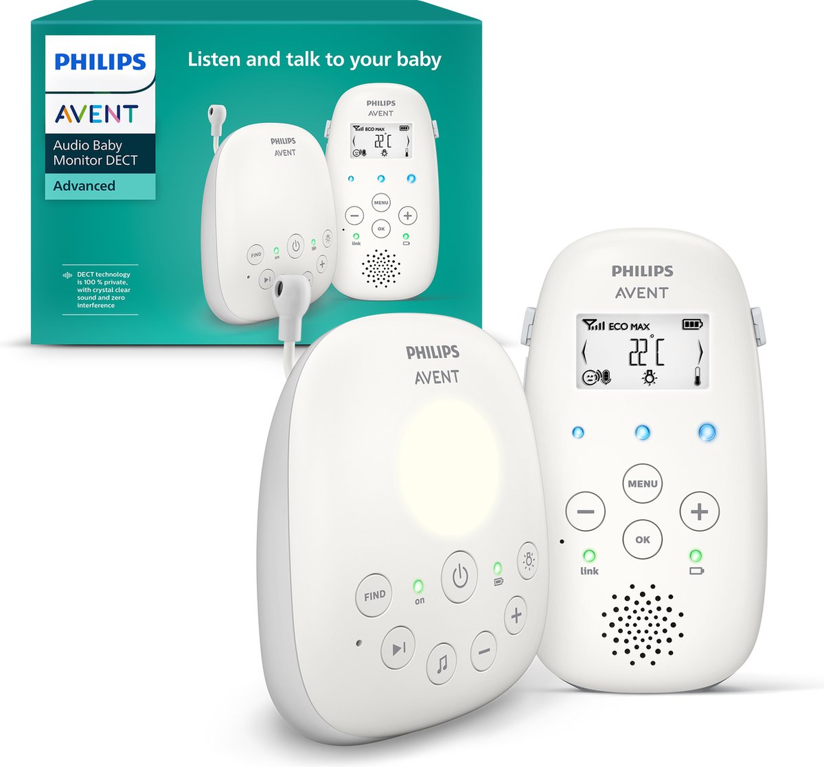Afbeelding van Philips Avent SCD713/26 - DECT-babyfoon