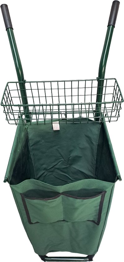 RedTools - SALE - Tuinafval verzamelaar - Tuinkar voor snoei en bladafval - Tuinhandkar met duurzame Zakhouder - Trolley - Tuinwagen - Licht van Gewicht, Sterk in gebruik - Superhandig