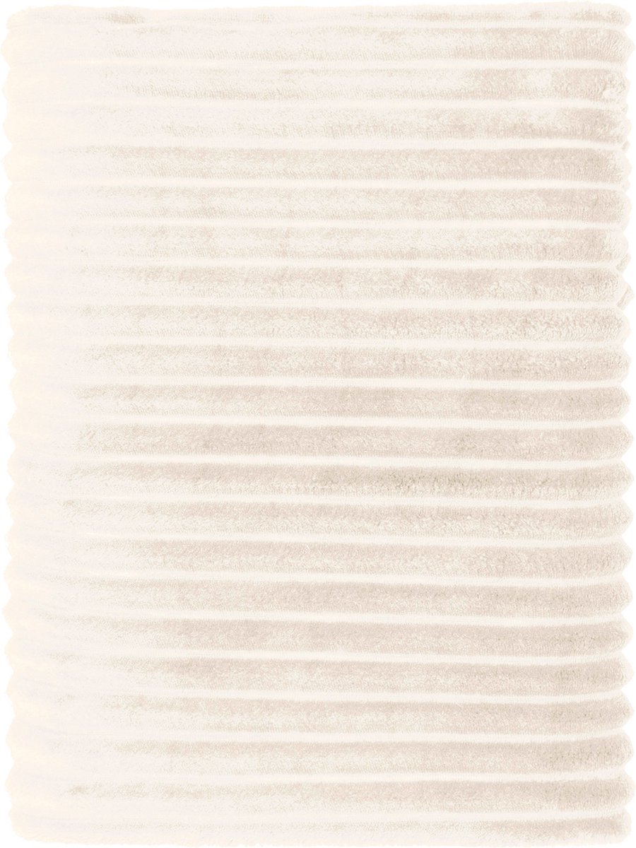 Mistral Home - PLAID - recycled flannel - 240 x 220 cm - effen kleur - Écru- Duurzaam
