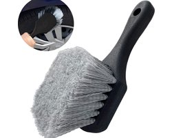 Bandenborstel - Tire Brush - Banden Poetsen - Voor Auto/Scooter/Motorbanden - Exterieur Wiel Borstel Band Cleaner - Verontreinigingen Van Uw Banden Verwijderen - Zwart - 1 Stuk