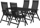 Cassy tuinmeubelset 1 tafel met 4 stoelen.