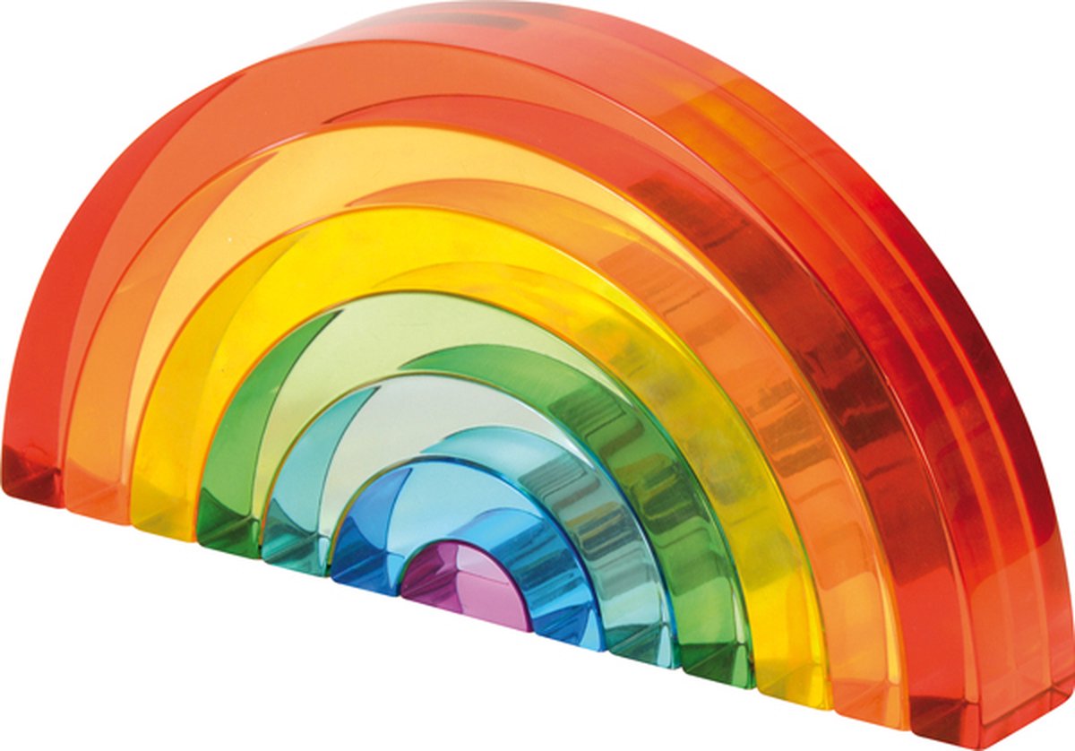 Eduplay regenboog stenen speelgoed - kleurrijke acryl stenen.